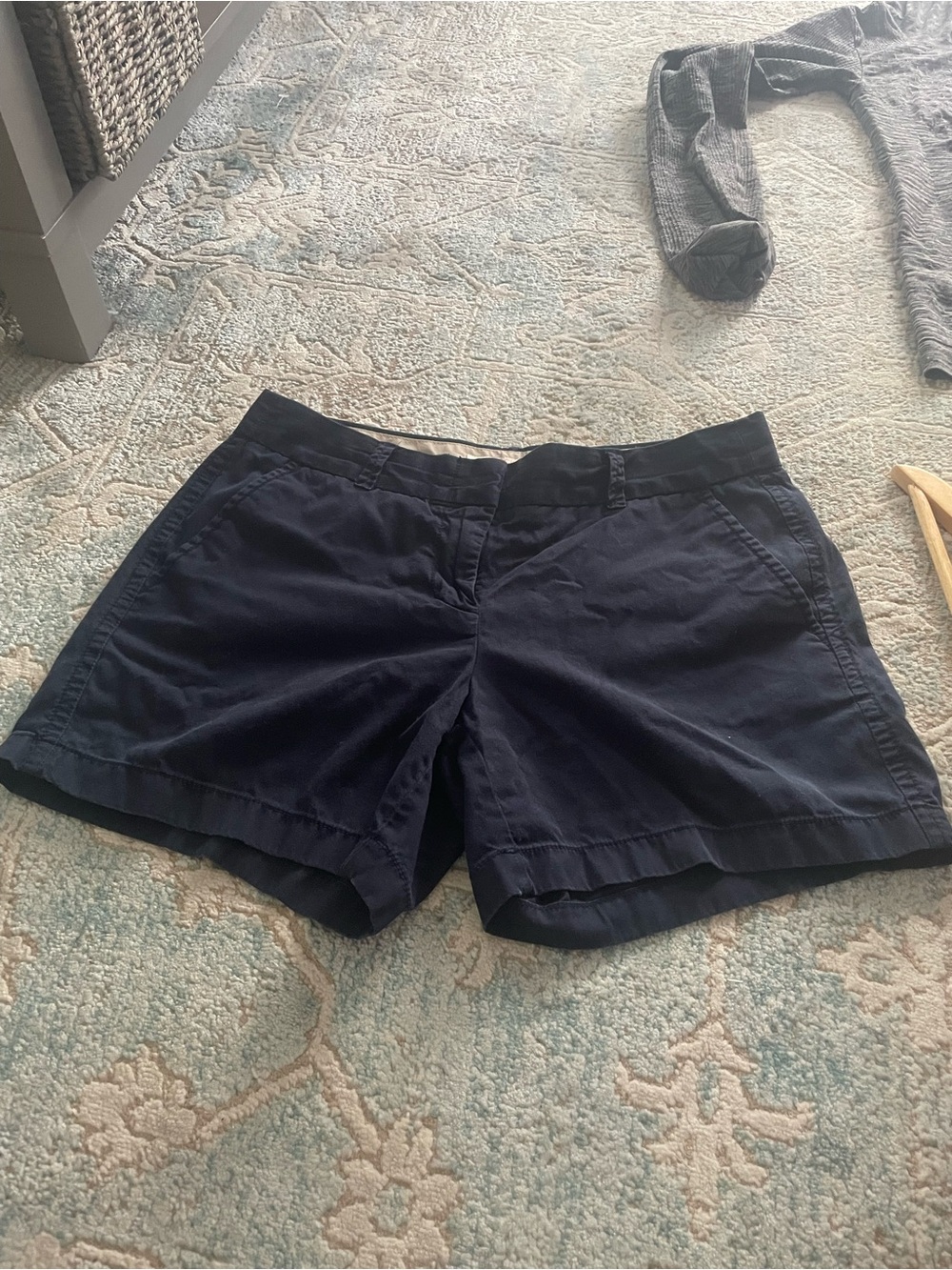 J. Crew Navy High-Waist Cotton Shorts 4